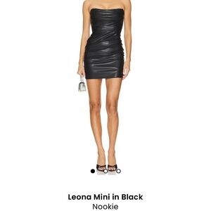 Nookie Strapless Black Mini Dress